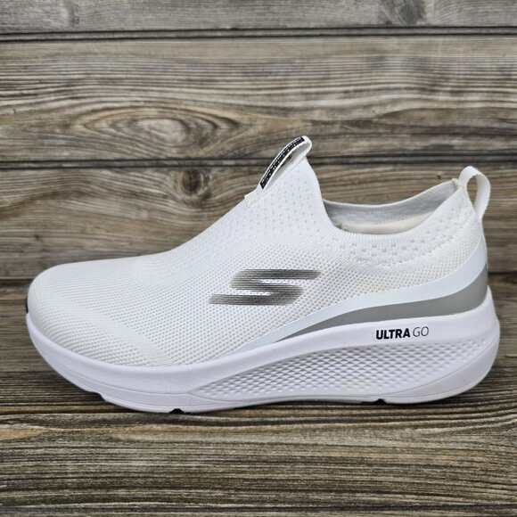 NEW Skechers Performance Ultra Go Goga Mat Air Cooled White Shoes Women's Size 8 - Picture 7 of 9